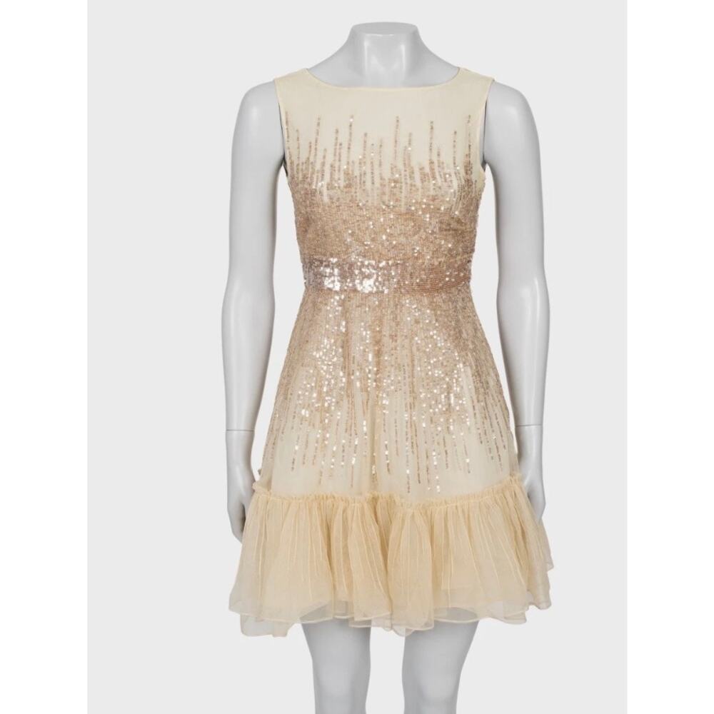 Valentino Red Sequin Mini Dress - Size XS